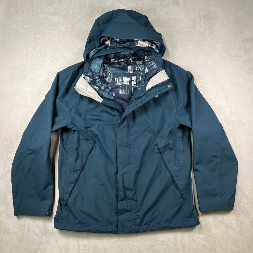 The North Face Lone Peak Triclimate 2 Jacket Mens M Blue‎ Outer Shell Rare Color